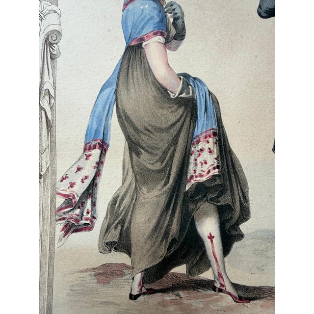 Achille Devéria, Costume, 1847, Lithograph For Sale - Image 9 of 13
