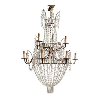 Extra Large Crystal Chandelier For Sale