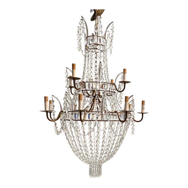 Extra Large Crystal Chandelier For Sale
