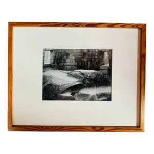‘Altar, Machu Picchu’ 1974 Gelatin Silver Print Photograph by American Stephen Gersh, Framed