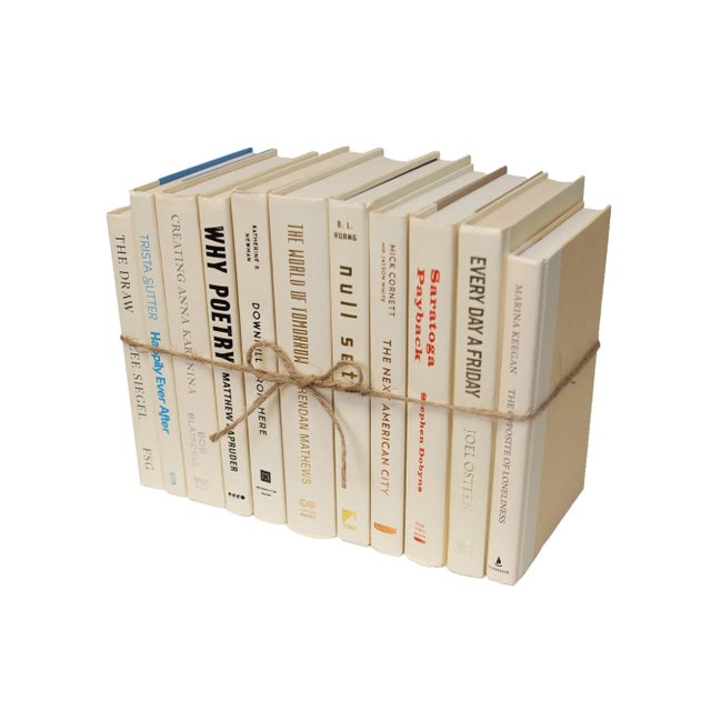 Booth & Williams Decorative Books - Buttercream Book Bundle - 1 Foot of Cream Books For Sale - Image 4 of 4