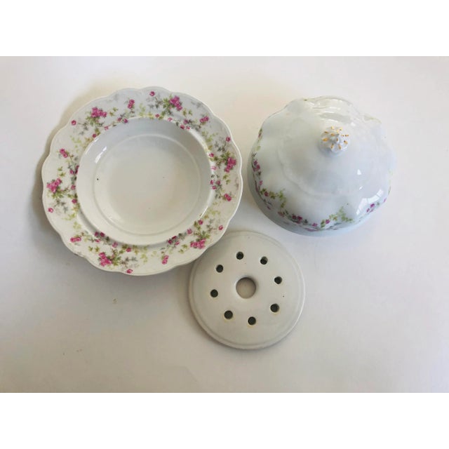 French 1900�s m.z. Austria Porcelain Lidded Butter Dish For Sale - Image 3 of 7