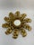 Hollywood Regency Mid 20th Century Petite 10" Italian Giltwood Sunburst Wall Mirror For Sale - Image 3 of 18