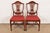 A gorgeous pair of Federal or Hepplewhite style shield back dining chairs In the manner of Baker Furniture USA, Late 20th...