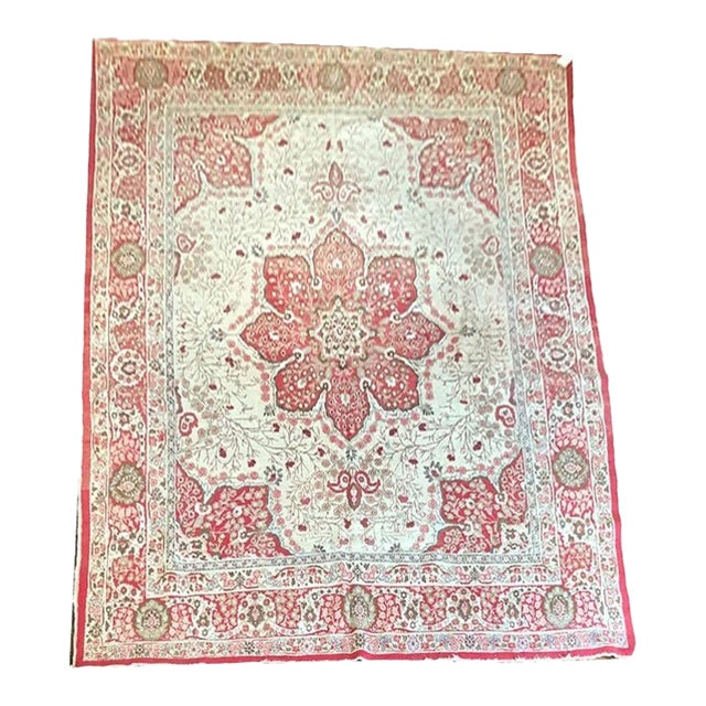 Antique Decorative Persian Tabriz Haji Jalili Style Rug For Sale