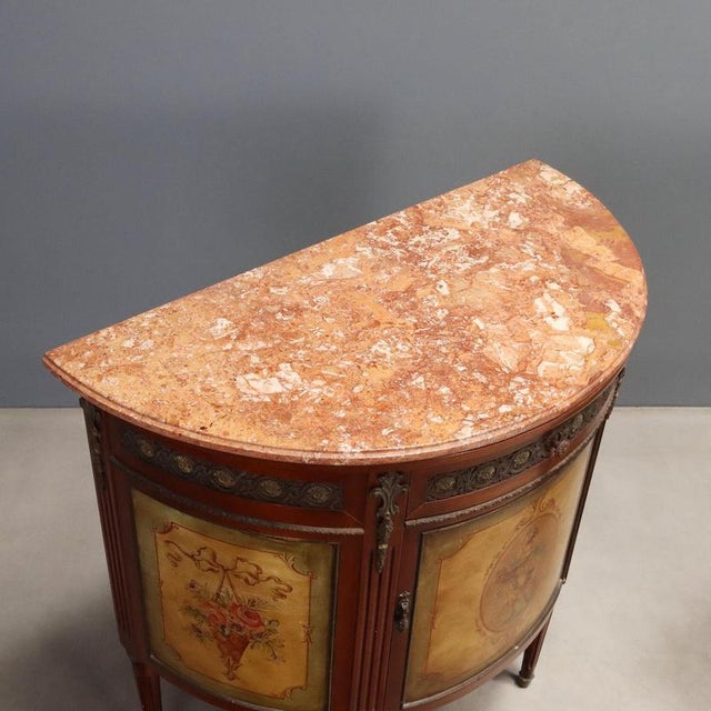Neoclassical Style Demi-Lune Sideboards, Set of 2 For Sale - Image 13 of 15