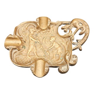Art Nouveau Ashtray in Bronze, 1890s For Sale
