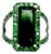 Natural Tourmaline Tsavorite Ring 7 14k Gold 6.77 TCW Certified For Sale