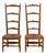 Pair of 19th Century French Provençal Nurse’s Chairs in Beechwood For Sale