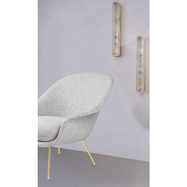 Blown Murano Glass and Brass Wall Lamp from Hillebrand For Sale - Image 6 of 11