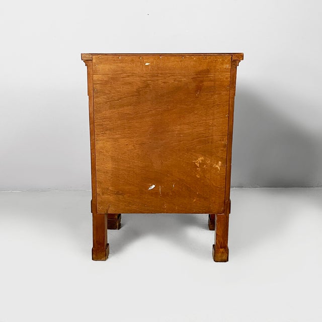19th Century 19th Century Empire Italian Bedside Tables in Wood, Set of 2 For Sale - Image 5 of 15