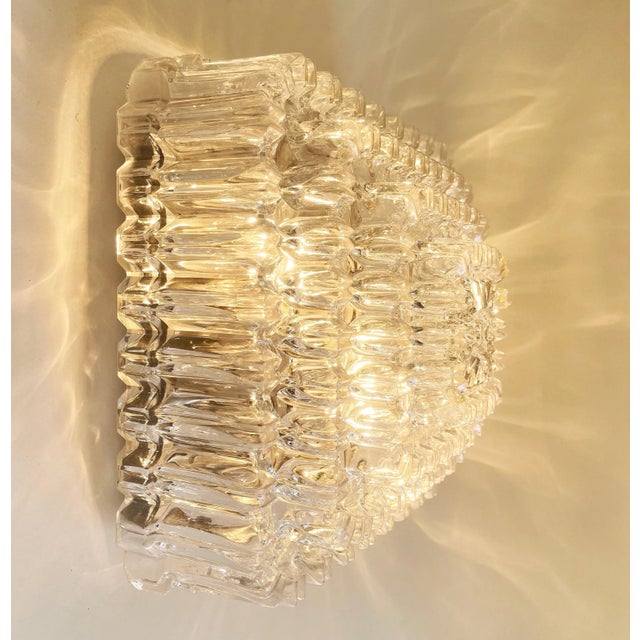 Mid-Century Modern Large Ceiling Lamp in Crystal Cluster by Helena Tynell for Limburger Leuchten, Germany, 1960s For Sale - Image 3 of 12