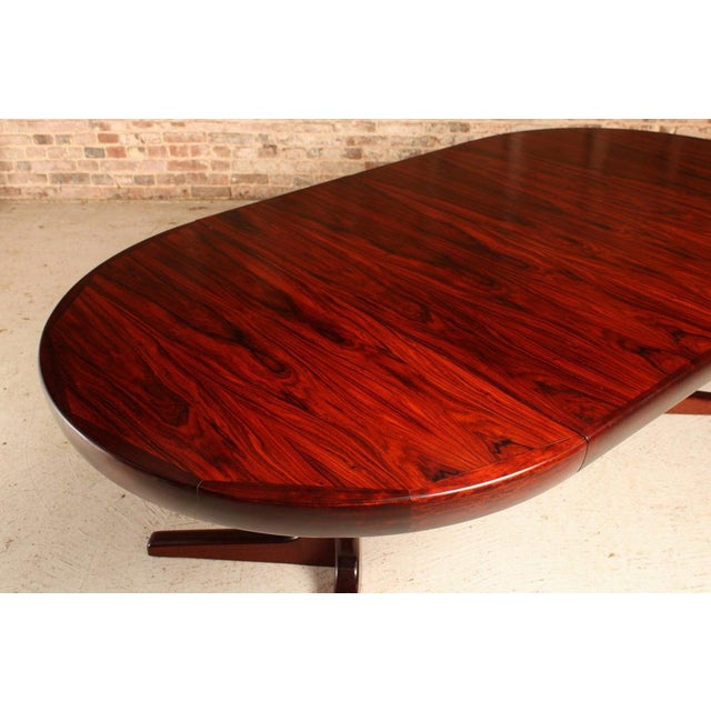 Mid-Century Modern Danish Extending Rosewood Dining Table, 1970s For Sale - Image 11 of 15