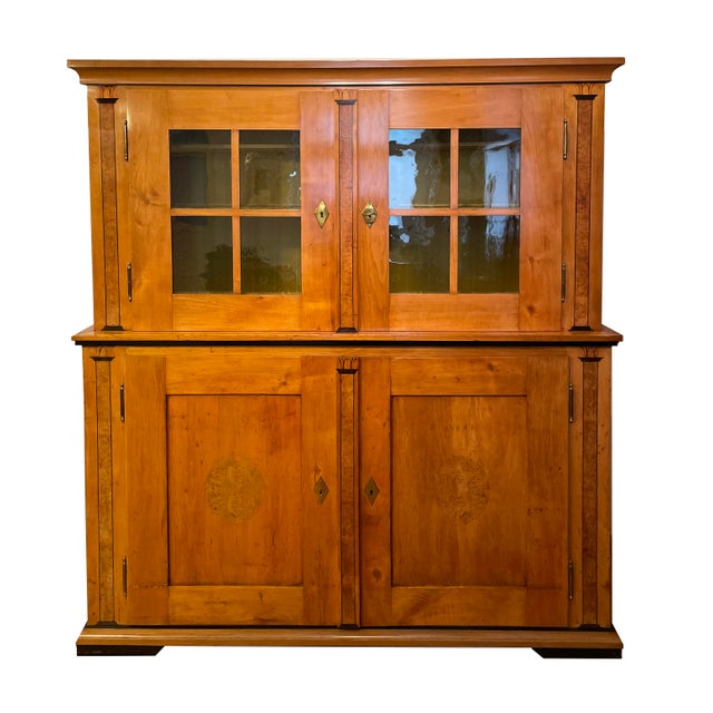 Biedermeier Buffets in Cherry Wood, Birch and Ebonization Veneered on Softwood Body, 1820s, Set of 2 For Sale - Image 13 of 13