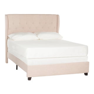 Warren Bed in Light Beige in Queen For Sale