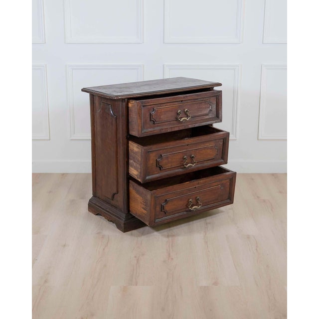 Wood Italian 17th Century Emilian-Bolognese Chest of Drawers with Ashlar Front For Sale - Image 7 of 9