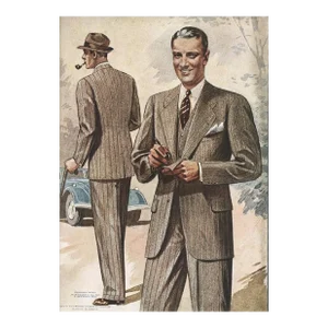 1938 Men's Tailoring Lithograph