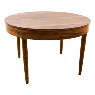 Vintage Round Wooden Table For Sale