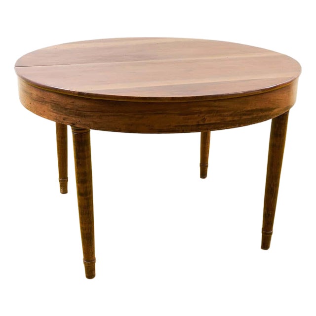 Vintage Round Wooden Table For Sale