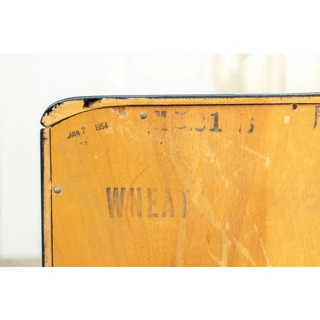 Wood Heywood Wakefield Dresser in Black With Silver Leaf For Sale - Image 7 of 18