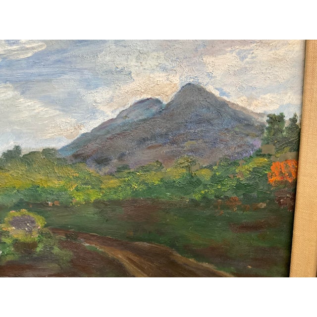 1950s Landscape Acrylic on Canvas For Sale - Image 18 of 18