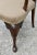 Walnut Queen Anne Armchair Desk Dining Chair Brass Stud Accents Vintage 1960s For Sale - Image 4 of 12