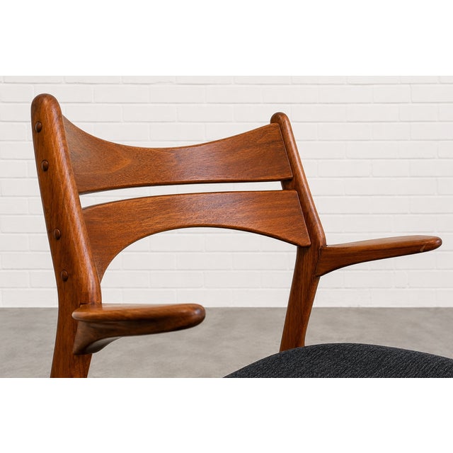 Mid Century Modern Pair of Teak Dining Chair by Erik Buch for Christiansen For Sale - Image 14 of 15