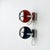 1970s Space Age Red and Blue Eyeball Wall Lamps, 1970s, Set of 2 For Sale - Image 5 of 15