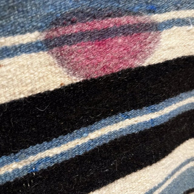 Midcentury Vintage Textile Art Majestic Mexican Eagle Blanket For Sale In San Diego - Image 6 of 10