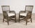 Late 20th Century Pair Bielecky Brothers Organic Modern Rattan Dining Armchairs For Sale - Image 5 of 18