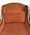 Cal-Mode Pair of Vintage Cal-Mode French Walnut Lounge Chairs in Terracotta Upholstery For Sale - Image 4 of 16