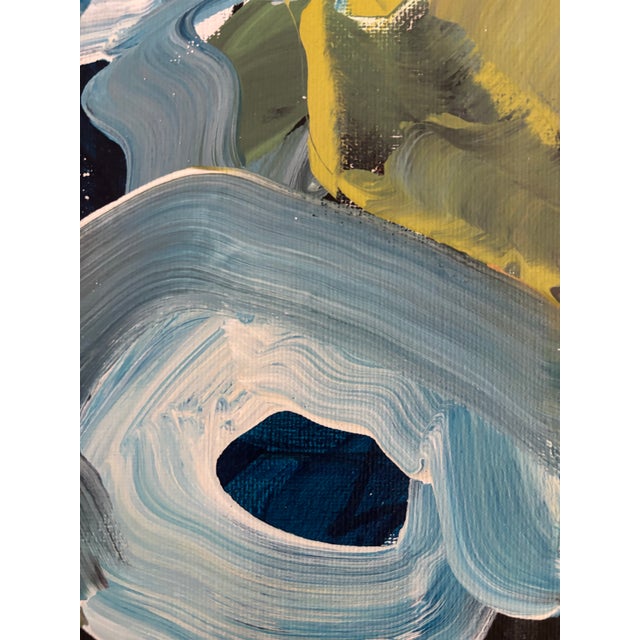 “Tidal Whispers” Original, Acrylic Expressive Abstract Painting by Linda McDonough For Sale - Image 11 of 12