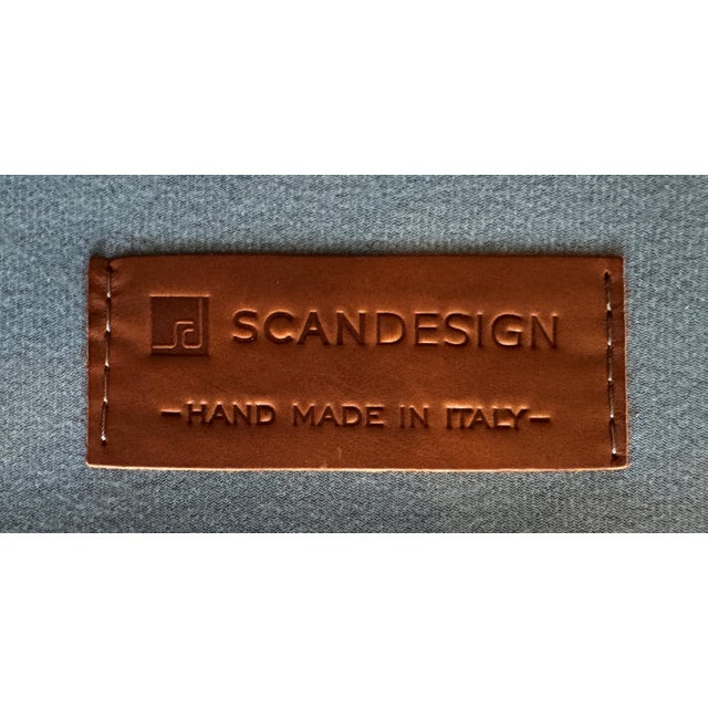 Scan Design / Gamma Italian Leather Sofa For Sale - Image 13 of 13