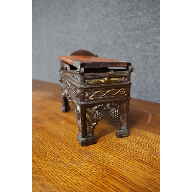 Victorian Cast Iron Tobacco Cutter With Crank Handle For Sale - Image 14 of 14