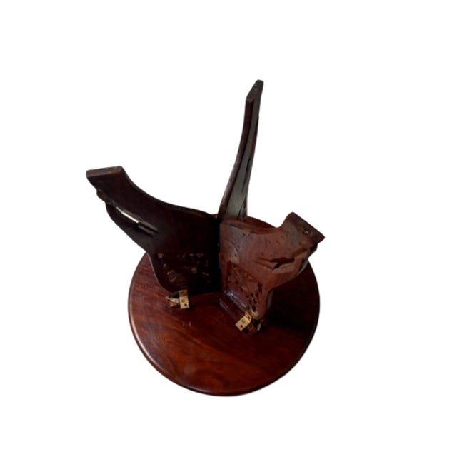 Vintage Teak Tallada Coffee Table For Sale - Image 6 of 10