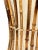 Italian Bamboo, Rattan and Cotton Floor Lamp in the style of Franco Albini, 1960s For Sale - Image 9 of 13