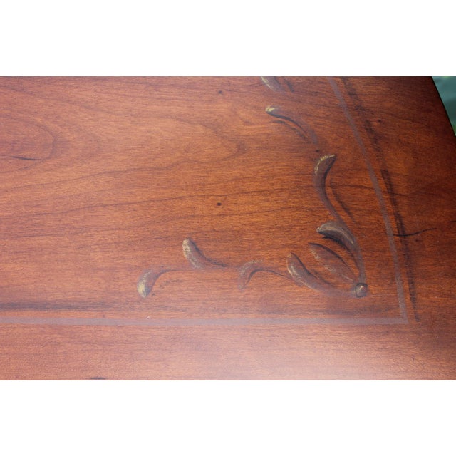 Ethan Allen Paint Decorated Demilune Commode For Sale - Image 13 of 18