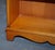 Small Vintage Burr Yew Wood Open Library Bookcase with Drawers and Shelf For Sale - Image 6 of 16