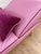 Wood Mid Century Modern Chaise With Adjustable Head Rest. Freshly Reupholstered in Pink Leather Accented With Cherry Mohair Welting. For Sale - Image 7 of 7