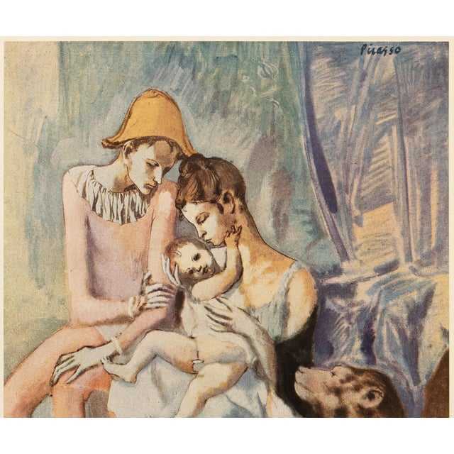 Portraiture 1948 After Pablo Picasso "The Acrobat's Family With a Monkey", First Edition Offset Lithograph For Sale - Image 3 of 11