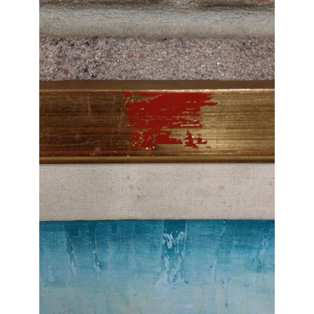 Wood Framed Oil on Canvas of Jerusalem For Sale - Image 7 of 14