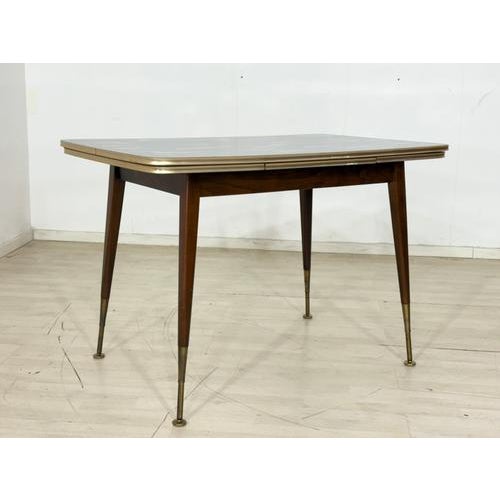 Mid-Century Extendable Glass Dining Table For Sale - Image 6 of 10