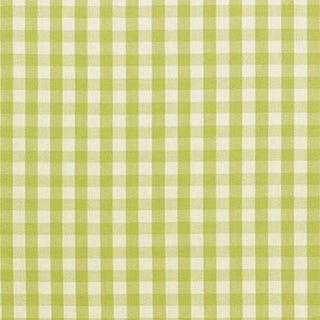 Sample - Schumacher Elton Cotton Check Fabric in Pear For Sale