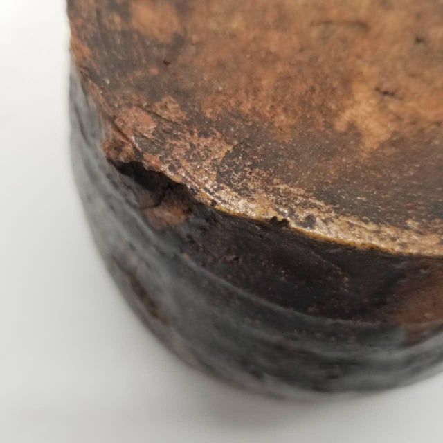 Antique-Style Japanese Black Pottery Jar For Sale - Image 11 of 18