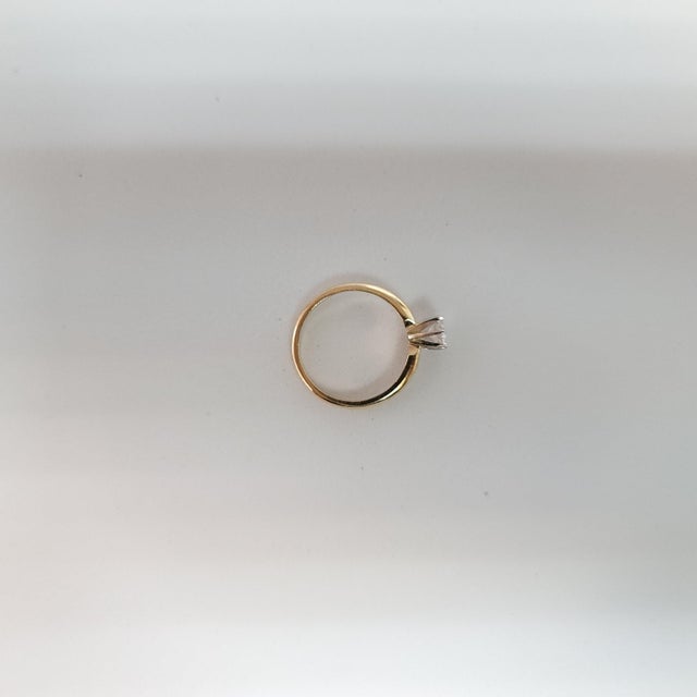 2020s Round Solitaire Diamond Engagement Ring, Size 7 For Sale - Image 5 of 5