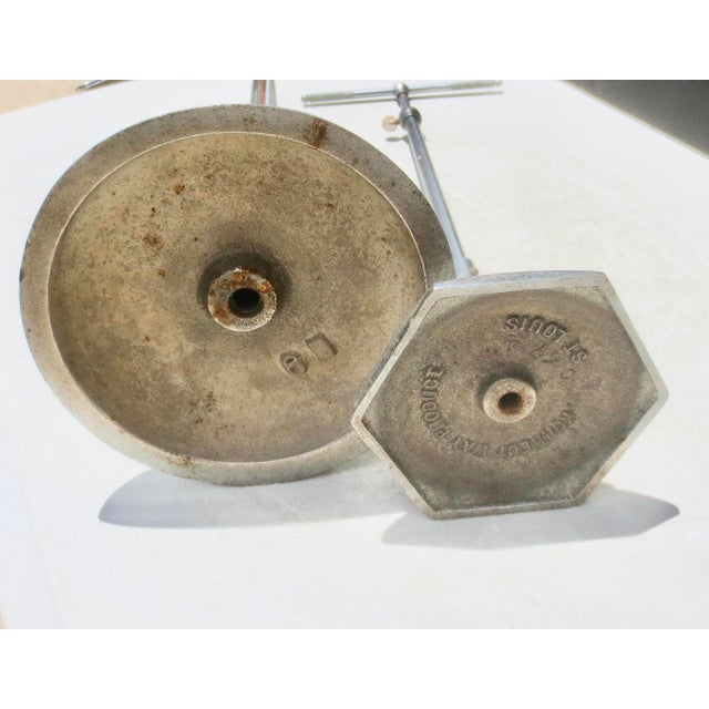 Metal 1930s Art Deco Store Display Racks - a Pair of 2 For Sale - Image 7 of 9