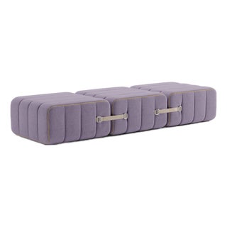 Curt Modular Set - Flexible Bench - Dama - 0039 (Lilac) by Ambivalenz, Set of 3 For Sale