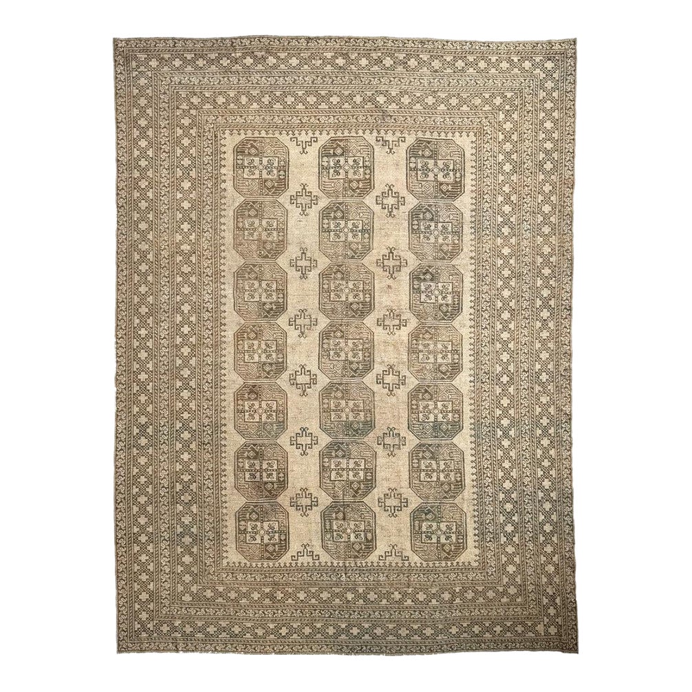 1920s AIRY Nomadic Elephant Track Tribal Carpet Soft Moon Grey, Deep ...