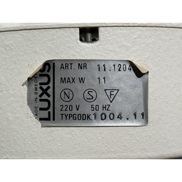 Luxus, Table Lamps, Brass, Fabric, Sweden, 1960s For Sale - Image 10 of 10