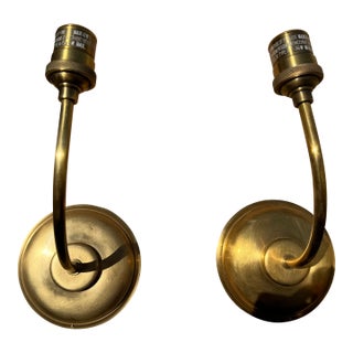 Visual Comfort Vendom Sconces in Antique Brass Finish - a Pair For Sale